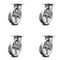 Service Caster 8 Inch Heavy Duty V Groove Semi Steel Caster Set with Roller Bearings, 4PK SCC-35S820-VGR-4 - alternate 1